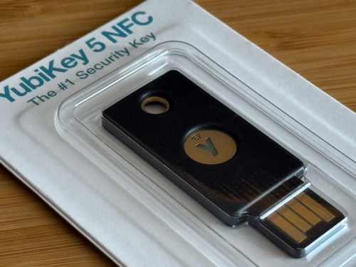 shrink-wrapped YubiKey