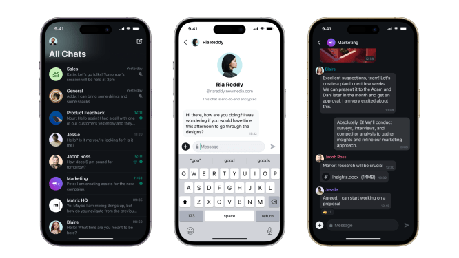 Matrix-powered Element app