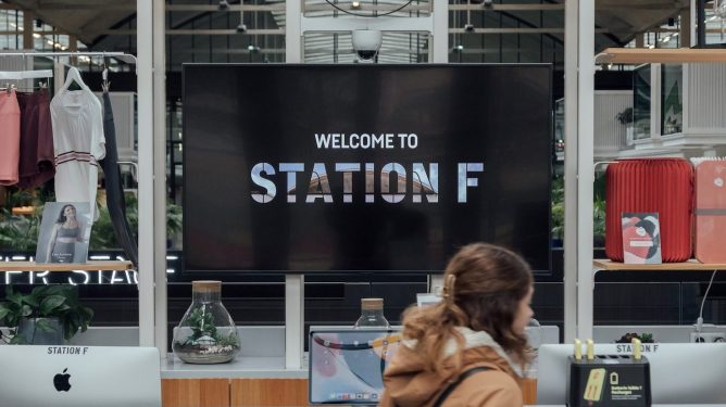 Station F signage