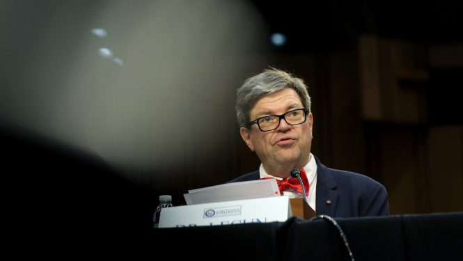 WASHINGTON, DC - SEPTEMBER 19: Yann LeCun, vice president and chief AI scientist for Meta Platforms, testifies before the U.S. Senate Intelligence Committee