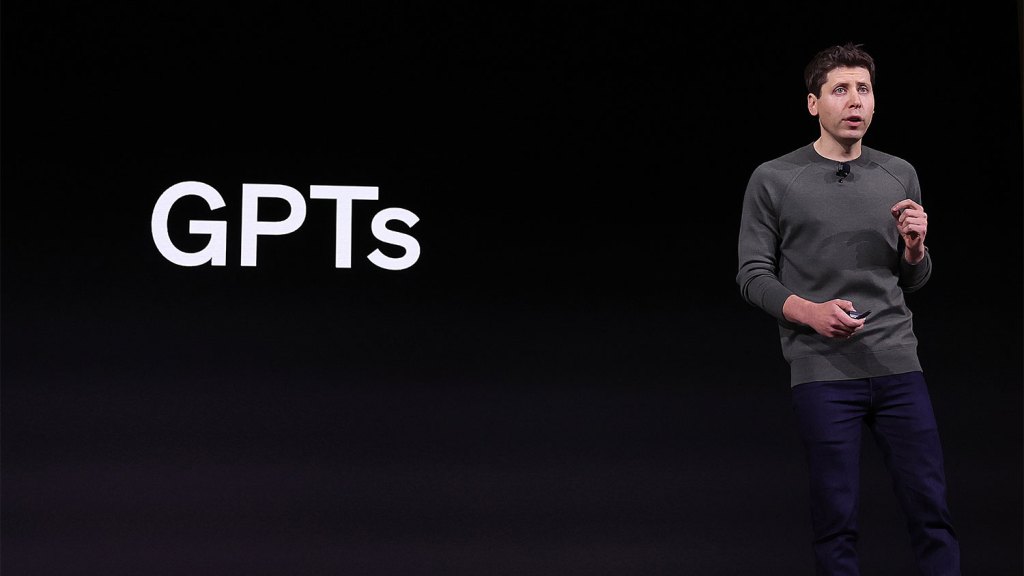 OpenAI CEO Sam Altman speaks during the OpenAI DevDay event on November 06, 2023 in San Francisco.