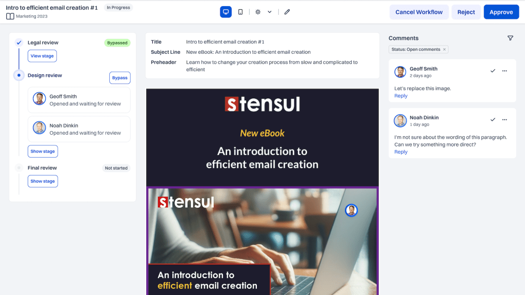Stensul, email, marketing