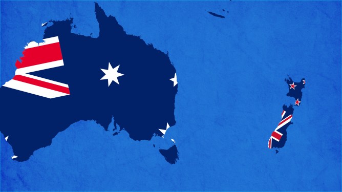 Australia/New Zealand map