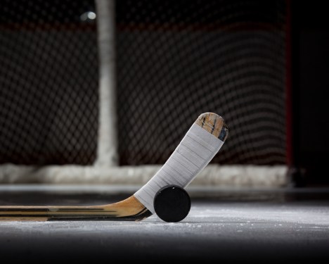 Hockey Puck and Stick