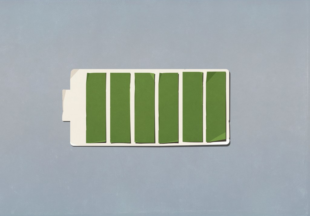 Full green battery indicator