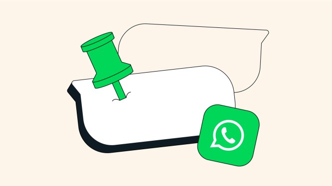 picture for WhatsApp's pinned messages feature