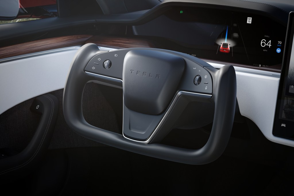 Tesla Model S Steering Yoke