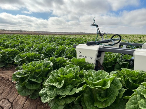 Farm-ng robot in the field