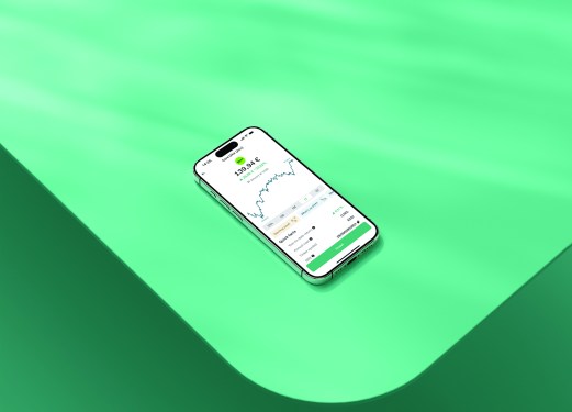N26 app depicted on smartphone