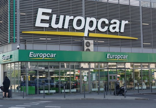 The branch of the car rental company Europcar at Alexanderplatz, Berlin.