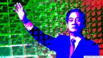 Graphic illustration of Lai Ching-te against backdrop of semiconductors