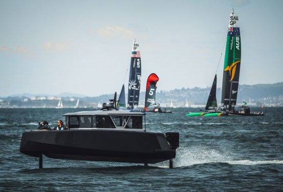 The Navier N30 on the water in SF Bay.