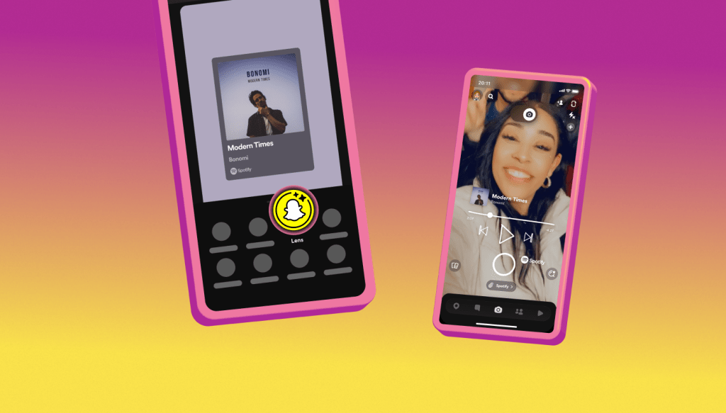 Spotify's new Snapchat Lens