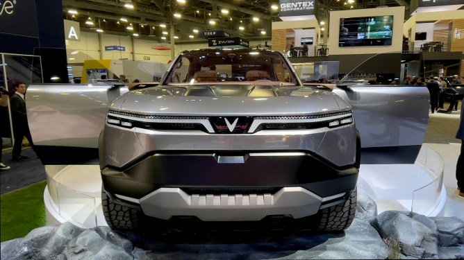 VinFast VF Wild pickup truck concept at CES 2024