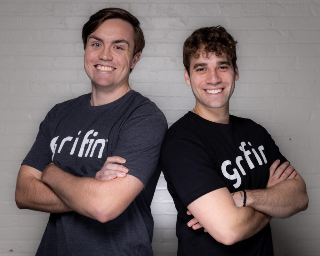 Grifin co-founders Bo Starr (left) and Aaron Froug (right)