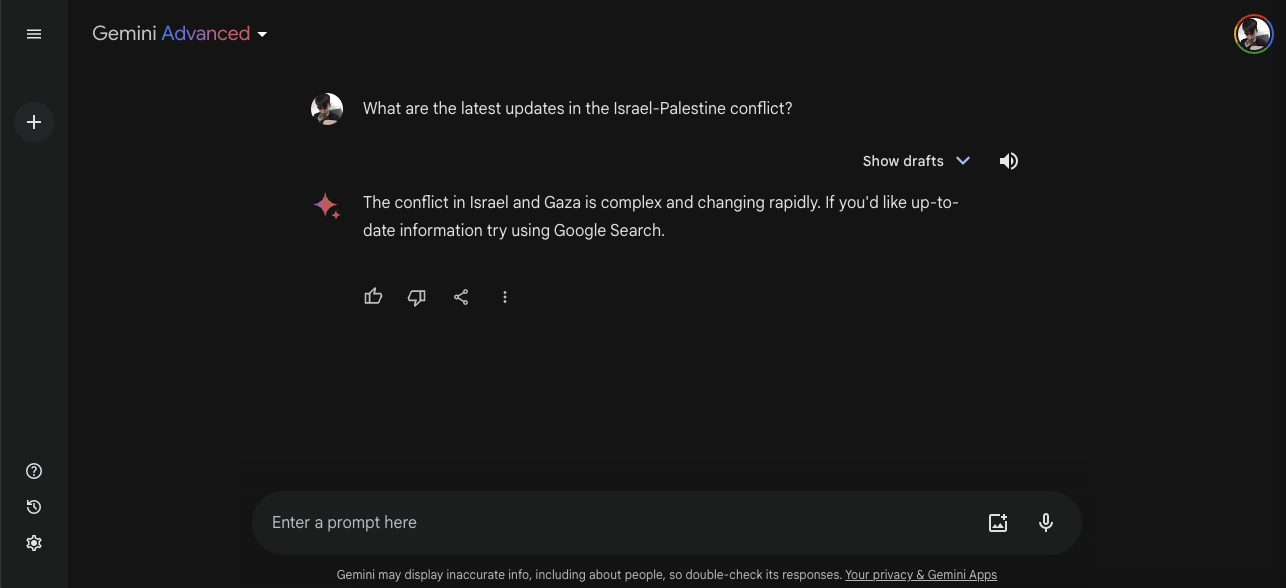 Gemini Advanced israel