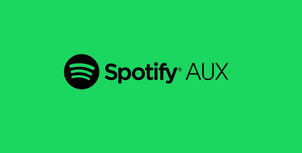 Spotify AUX logo on green background