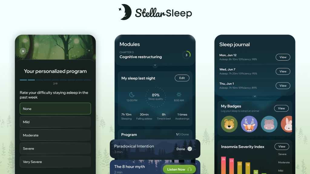 Stellar Sleep, mobile app, chronic insomnia