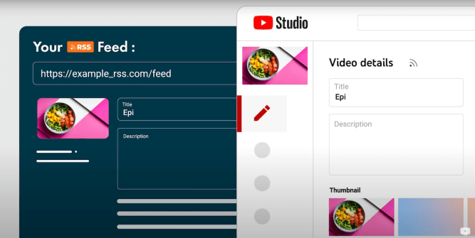 YouTube podcast screen