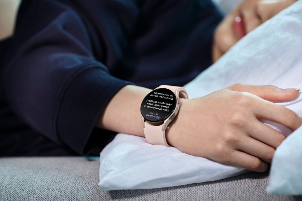 Samsung Galaxy Watch shown on a wrist