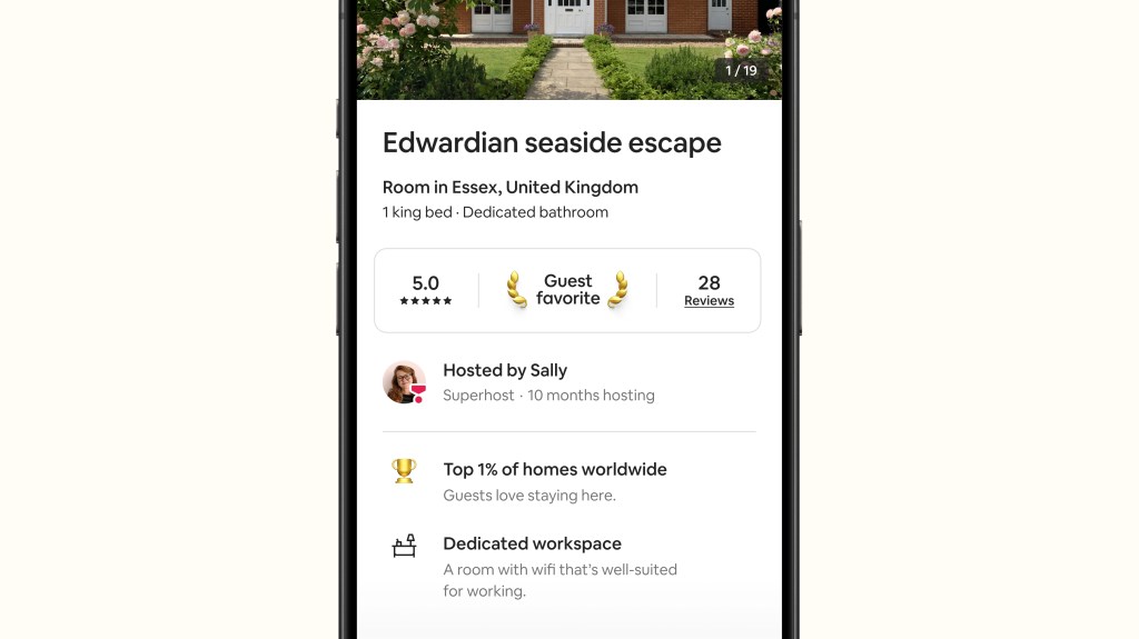 Airbnb top home highlight