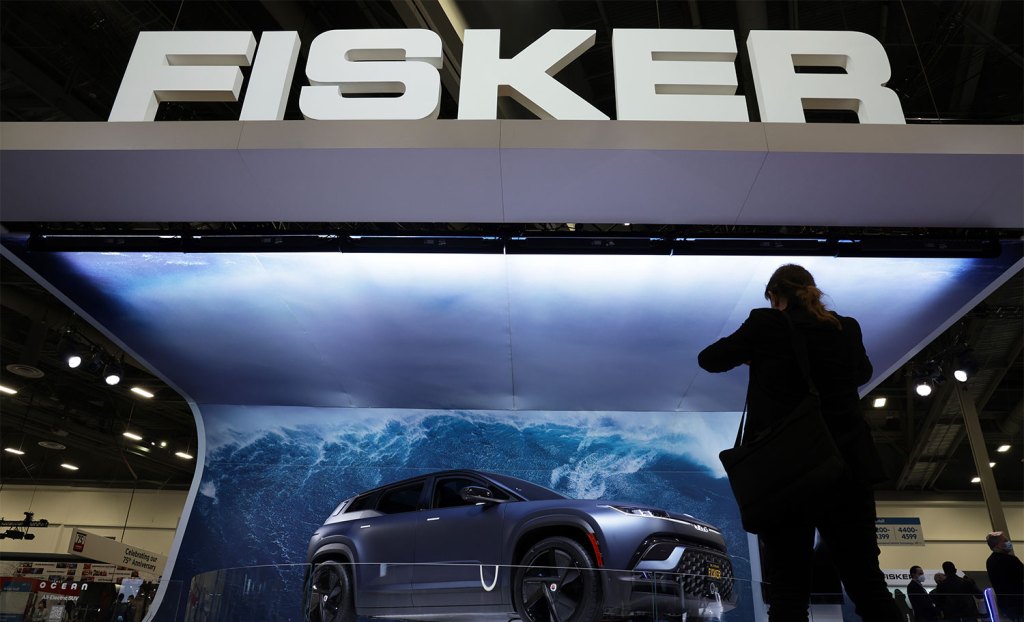 LAS VEGAS, NEVADA - JANUARY 05: The Fisker Ocean SUV is displayed at the Fisker booth at CES 2022 at the Las Vegas Convention Center on January 5, 2022 in Las Vegas, Nevada. CES, the world's largest annual consumer technology trade show, is being held in person through January 7, with some companies deciding to participate virtually only or canceling their attendance due to concerns over the major surge in COVID-19 cases. (Photo by Alex Wong/Getty Images)