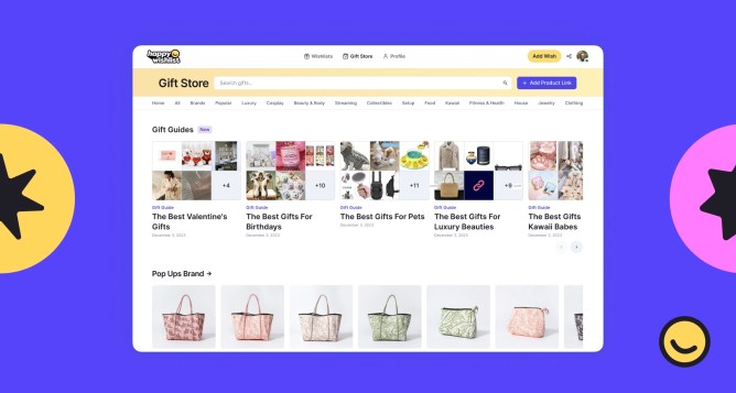 Happy Wishlist - Gift Store