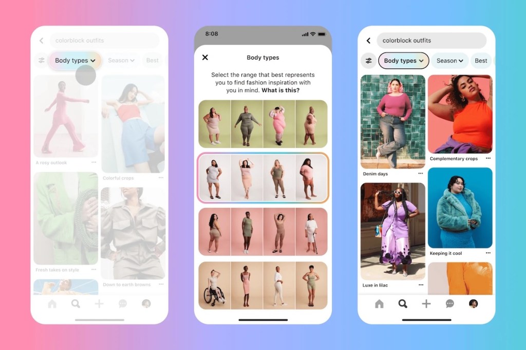 Pinterest's ‘body type ranges’ tool