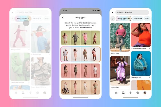 Pinterest's ‘body type ranges’ tool
