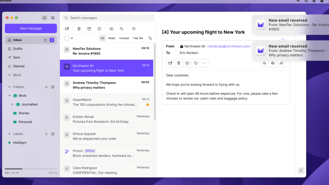 Proton Mail desktop app