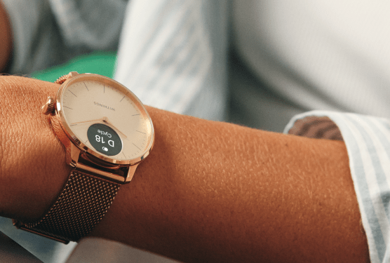 Scanwatch Light showing cycle tracking
