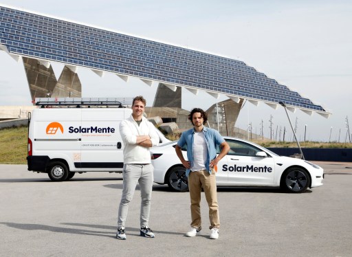 SolarMente co-founders Wouter Draijer and Victor Gardrinier