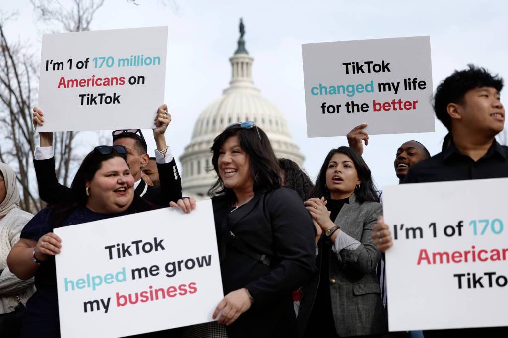 TikTok supporters at US Capitol