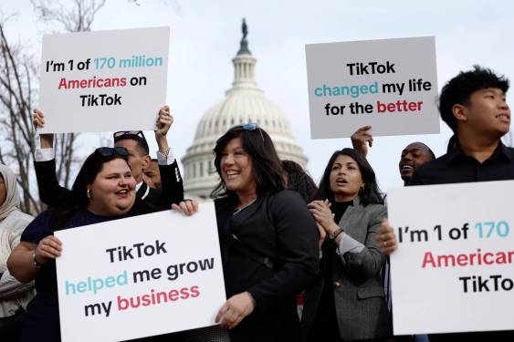 TikTok supporters at US Capitol