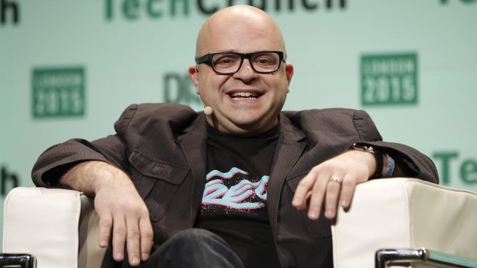 Twilio co-founder Jeff Lawson during TechCrunch Disrupt London 2015