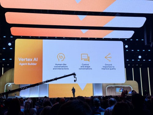 Google Vertex AI Agent Builder presentation at Google Cloud Next