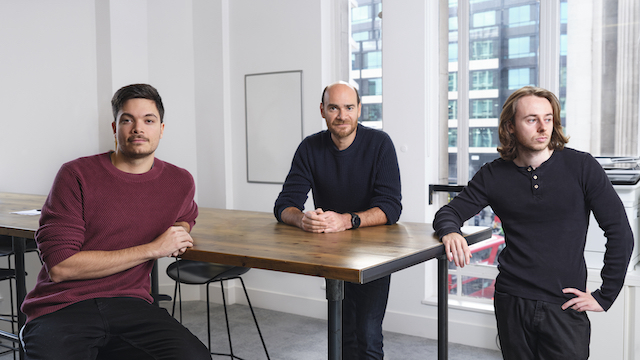 Lawhive team (L-R) Jaime van Oers, Pierre Proner and Flinn Dolman