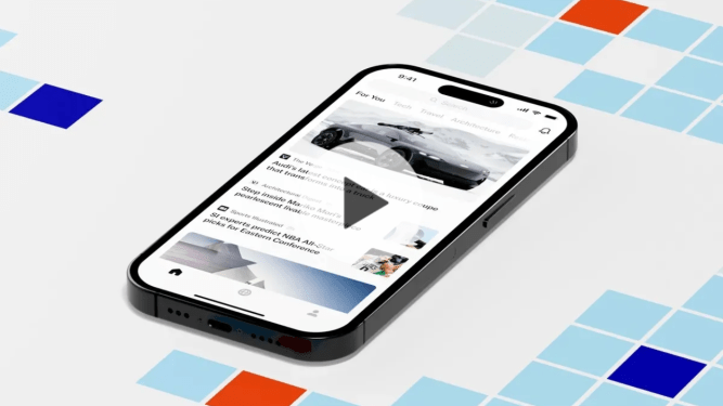 Artifact app displayed on smartphone
