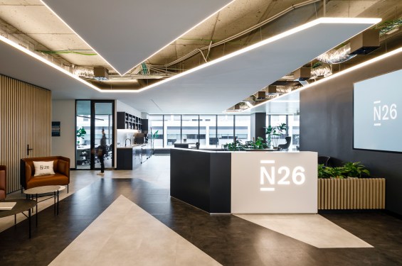 N26 Barcelona office lobby