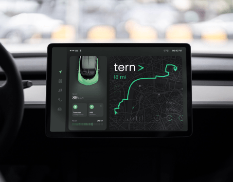 TernAI alternative to GPS navigation on car infotainment system