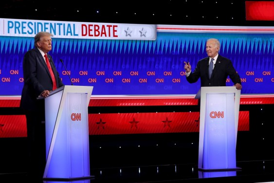 Donald Trump And Joe Biden Participate In First Presidential Debate