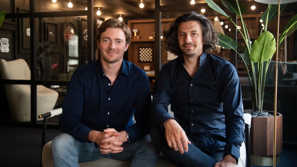 Apiday cofounders Charles Moury (left) and Ed Audi