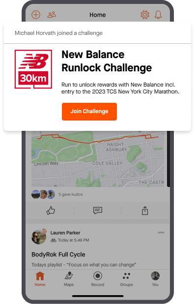 Strava sponsored challenge