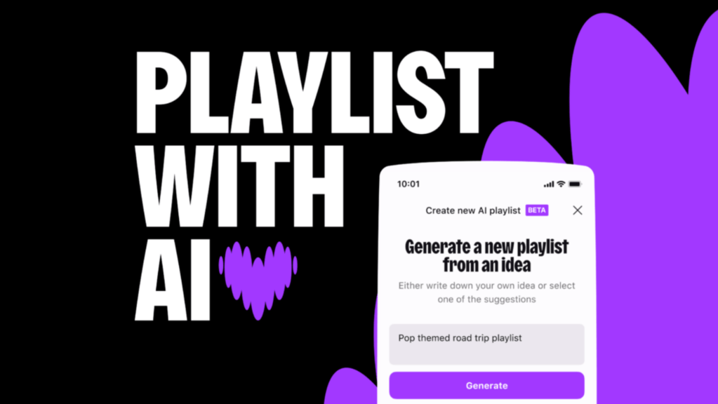 Deezer Playlist with AI splash screen