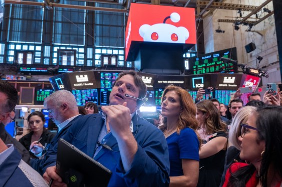 stock market on the trading floor in NY