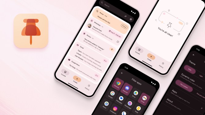Pinnit Android notification app