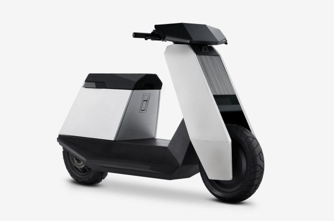 The Infinite Machine P1 electric scooter.