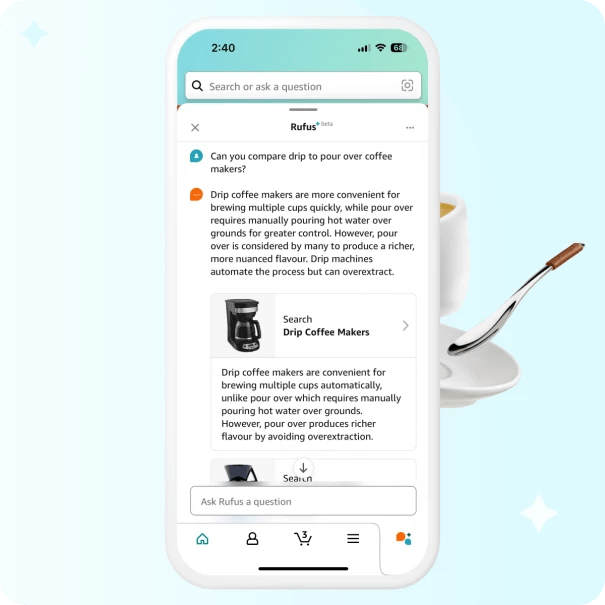 Amazon's Rufus in action