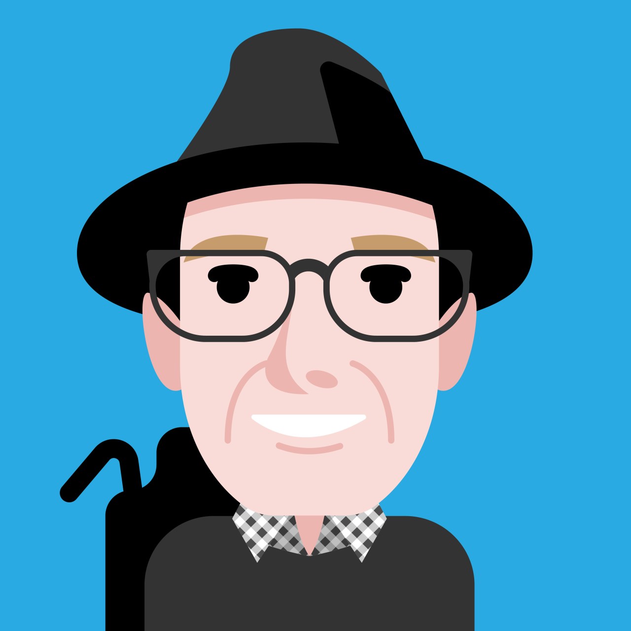 an illustration of Steve O'Hear by Bryce Durbin