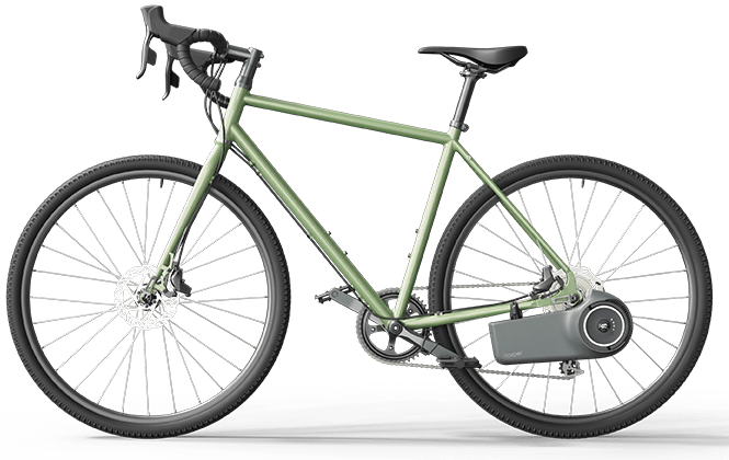 Skarper on a gravel bike
